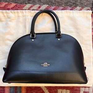 Coach Sierra Satchel Leather Black purse bag handbag F32718